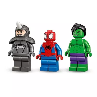 LEGO 10782 Marvel Spidey et Ses Amis Extraordinaires Le Combat Des Camions, Hulk contre le Rhino, Jouet Enfants +4 Ans