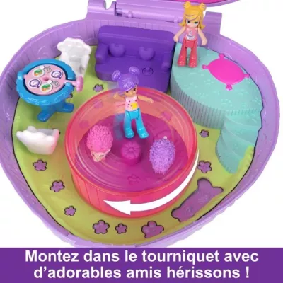 Polly Pocket-Café du Herisson-Coffret et figurines, toy de voyage HRD37