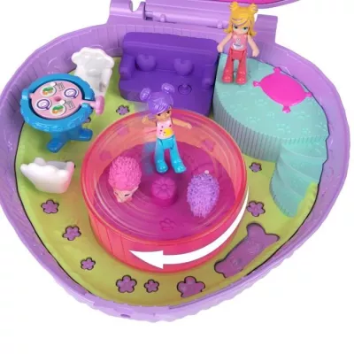 Polly Pocket-Café du Hérisson-Coffret et figurines, jouet de voyage HRD37