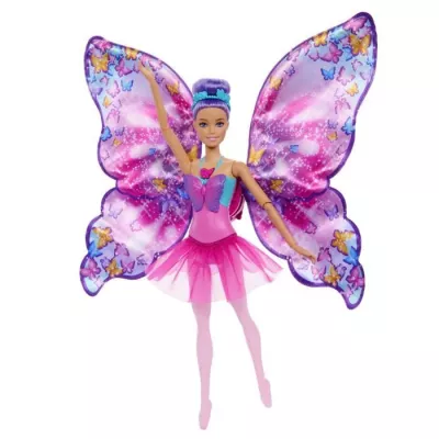 Barbie-De Danseuse a Papillon-Poupée transformation 2 en 1 HXJ10