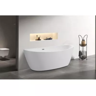 OCEANIC Ilot bath Rosã - L.177 x I.83 x H.58 cm - Acrylic - Push Bond - White