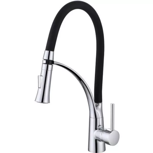 Kitchen faucet - Mechanical mixer - 360° Rotary - OCEANIC - With shower - Silicone