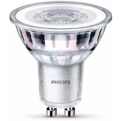 Ampoules LED GU10 Philips - Pack de 3 - 50W - Blanc chaud - Éclairage intérieur