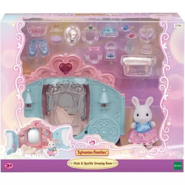 Game Set - SYLVANIAN FAMILIES - Princess Dressing - Body and Girl Snow Rabbit