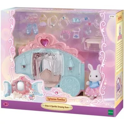 Game Set - SYLVANIAN FAMILIES - Princess Dressing - Body and Girl Snow Rabbit