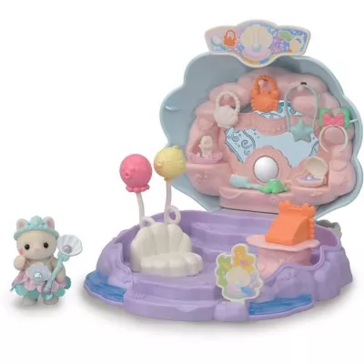 Coffret Boutique - SYLVANIAN FAMILIES - Boutique des Sirenes - Accessoires et Poignée Intégrée