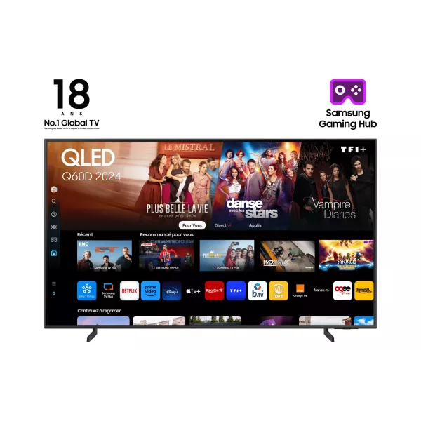 Samsung TV QLED 50" Q60D 2024, 4K, Smart TV