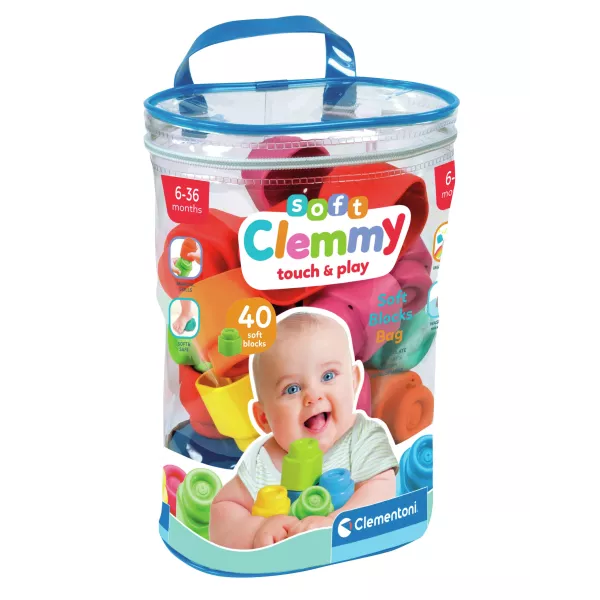 Clementoni Clemmy Sac souple 40 cubes