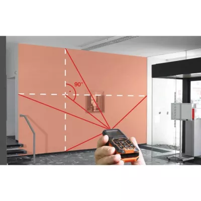 AEG - Télémetre laser 50 m, portée de 0,05 a 50 m, IP54, calcul d'aire, volume, hauteur (pythagore, 3 types) - LMG50