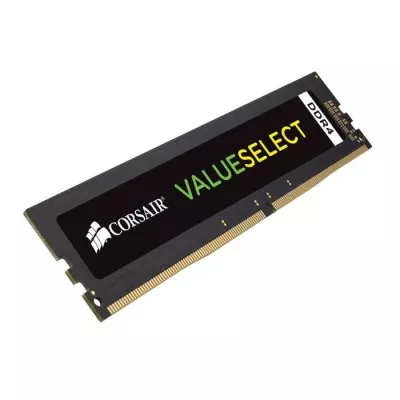 Mémoire RAM - CORSAIR - Value Select DDR4 - 4GB 1x4GB DIMM - 2400 MHz - 1.20V - Noir (CMK16GX4M2A2666C)