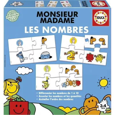 Jeu d'apprentissage - EDUCA - Monsieur Madame - Les Nombres