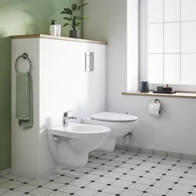 Mitigeur monocommande bidet - GROHE Swift - 24332001 - Chromé - Avec rotule - Economie d'eau