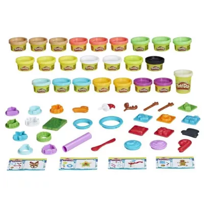 PLAY-DOH Advent Calendar - 24 Surprises - 24 Pots of Dough - Activity Mat for Children Ages 3 and Up