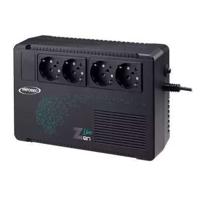 Onduleur 500 VA - INFOSEC - Zen Live 500 - Line Interactive - 4 prises FR/SCHUKO - 66081