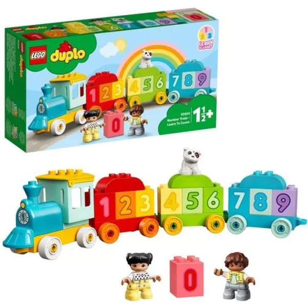 LEGO 10954 DUPLO Number Train - Learning to Count Educational Games 1.5 Year Gift Baby Toy OR Learning Set