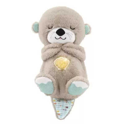 Fisher-Price - Ma Loutre Câlins Bonne Nuit - Peluche Veilleuse Bébé Musicale et Lumineuse - Jouet d'Eveil - Des la naissance