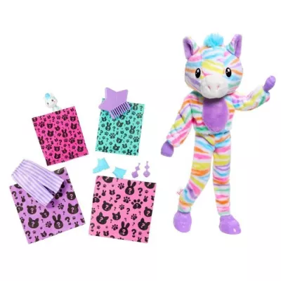 Barbie-Barbie Cutie Reveal-Poupée zebre Reve Coloré avec 10 surprises HRK39