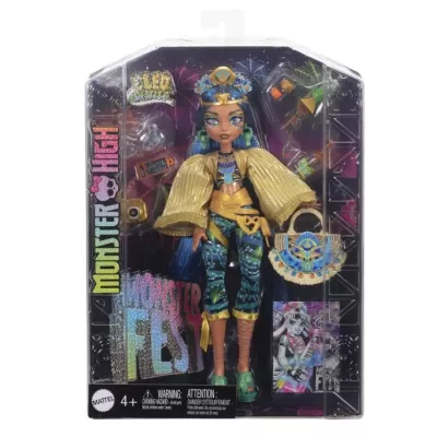 Monster High-Double Cleo De Nile with outfit for the Monster Fest HXH81