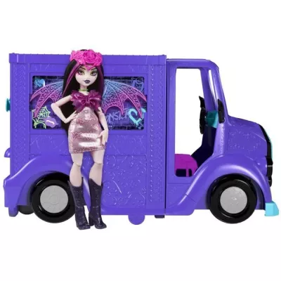 Monster High-Tour Bus Rock Sang-sationnel-Box with doll and bus HXH83