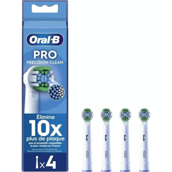 Oral-B Pro Precision Clean Brossettes Pour Brosse a Dents, Pack De 4 Unités