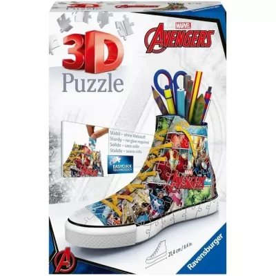 3D Puzzle Sneaker Avengers - Ravensburger - Pencil jar 108 pieces - 8 years