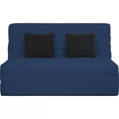 Banquette BZ 2 places - DUNLOPILLO - ReVEUR - Matelas Slyde 13cm - Bleu