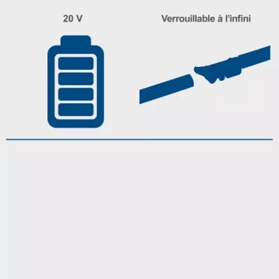 Outil 2 en 1 Elagueuse + Taille-haies sans fil - SCHEPPACH C-PHTS410-X- 20V IXES - sans batterie ni chargeur