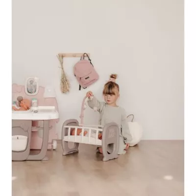 SMOBY - Baby Nurse Grande Maison des Bébés - Cuisine, Salle de Bain et Chambre - Fabriqué en France