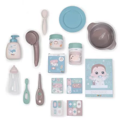 SMOBY - Baby Nurse Grande Maison des Bébés - Cuisine, Salle de Bain et Chambre - Fabriqué en France