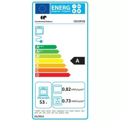 Cuisiniere induction CONTINENTAL EDISON CECI3FCB - 4 feux - L50XH85XP6