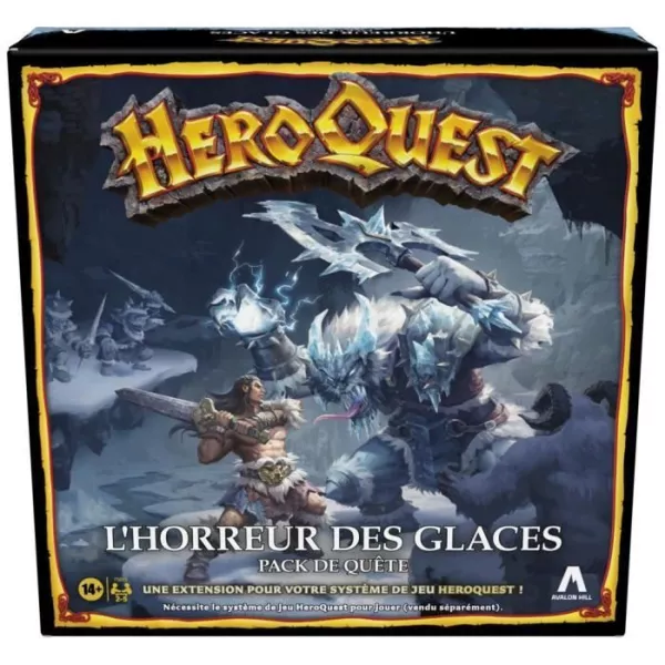 HeroQuest, extension L'horreur des glaces, a partir de 14 ans, systeme de jeu HeroQuest requis - Avalon Hill