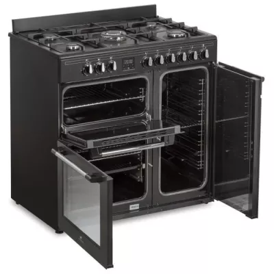 Cuisiniere piano gaz 3 fours électriques CONTINENTAL EDISON CECP903FB