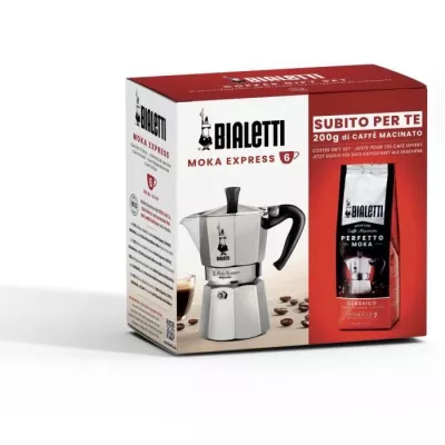 Italian Cafetiere + 1 Coffee Perfetto Moka Classico - BIALETTI - MOKA - 6 cups