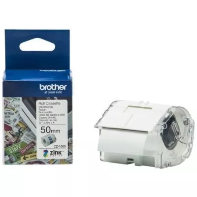 Ruban CZ-1005 Brother VC-500W - Blanc Zinc - 1 rouleau