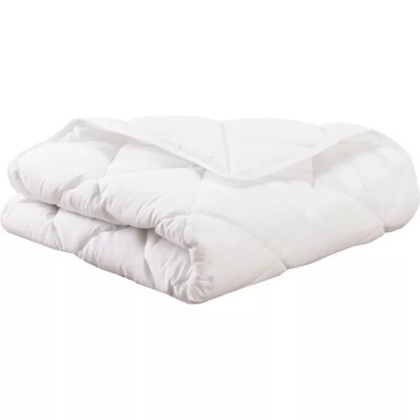 Couette - 100x140cm - MON P'TIT DODO - Chaude - 100% Polyester Fibre creuse siliconée - 1 personne - Blanc