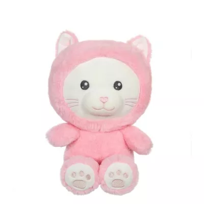 Peluche Chat Hoody Pets 24 cm GIPSY TOYS - Rose