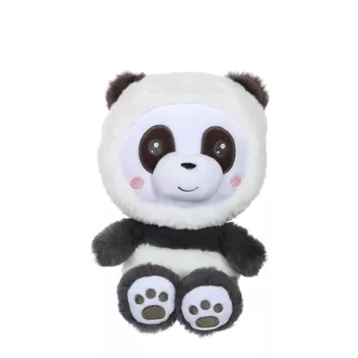 Peluche Panda Hoody Pets GIPSY TOYS - 24 cm - Adorable compagnon à capuche