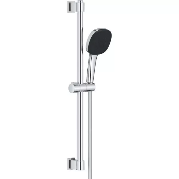 Ensemble de douche avec pommeau 3 jets, barre et flexible - GROHE Vitalio Comfort 110 26096001 - Sélection facile - Economie d'