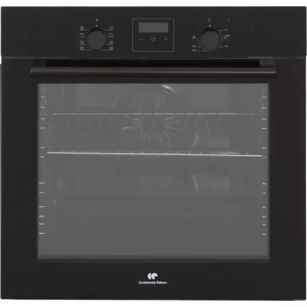 Recessed oven cleaning catalysis - pulsed heat CONTINENTAL EDISON F80CBP Black digital programmer - 59,5 x 59,5 x 56,6