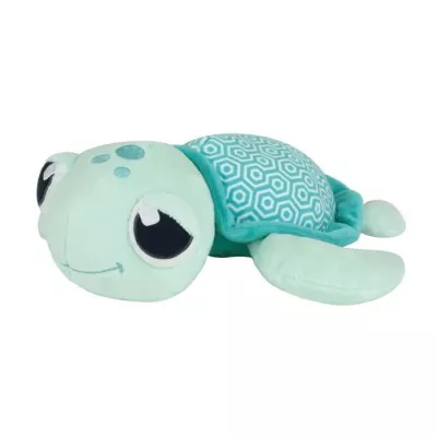 Peluche Tortue Lumineuse Naturelle JEMINI 25 cm - Chargeable à la lumière