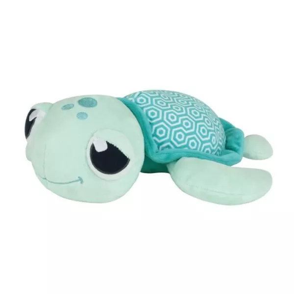 Ma Petite Carapace Peluche Tortue Lumineuse Naturelle +/- 25 cm - JEMINI - Chargeable a la lumiere, fonctionne sans pile.