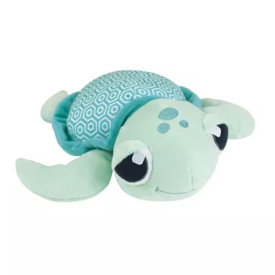 Peluche Tortue Lumineuse Naturelle JEMINI 25 cm - Chargeable à la lumière