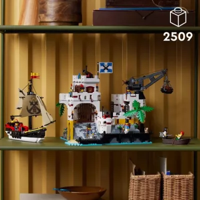 Discover LEGO 10320 Icons Eldorado Fortress: Pirate Boat & 8 Minifigs