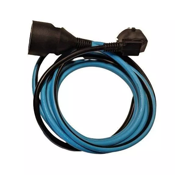 Dual color extender - CHACON - Black / Turquoise - H05VV-F 3G1.5 - 20 m