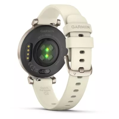 Montre connectée GARMIN Lily 2 - Cream Gold avec bracelet Blanc coco