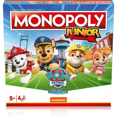 Monopoly Junior La Pat'Patrouille - Jeu de société amusant