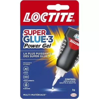 Colle LOCTITE SUPERGLUE-3P Power Gel Control - Tube 3g