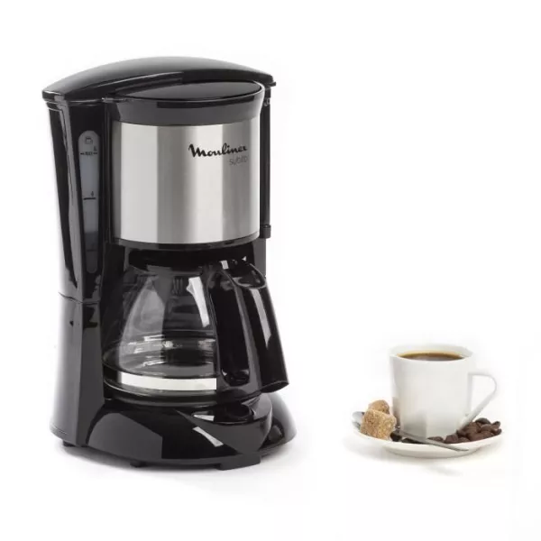 Filter coffee maker MOULINEX Subito - 0.6L/6 cups - Hot hold 30 min - Automatic stop - Black