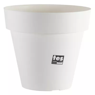 Pot de fleurs PLASTIKEN Tes 48 cm Blanc - Jardinière Bac à fleur