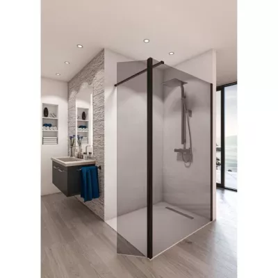 Paroi de douche moderne 900mm - Verre trempé 8mm - Made in France